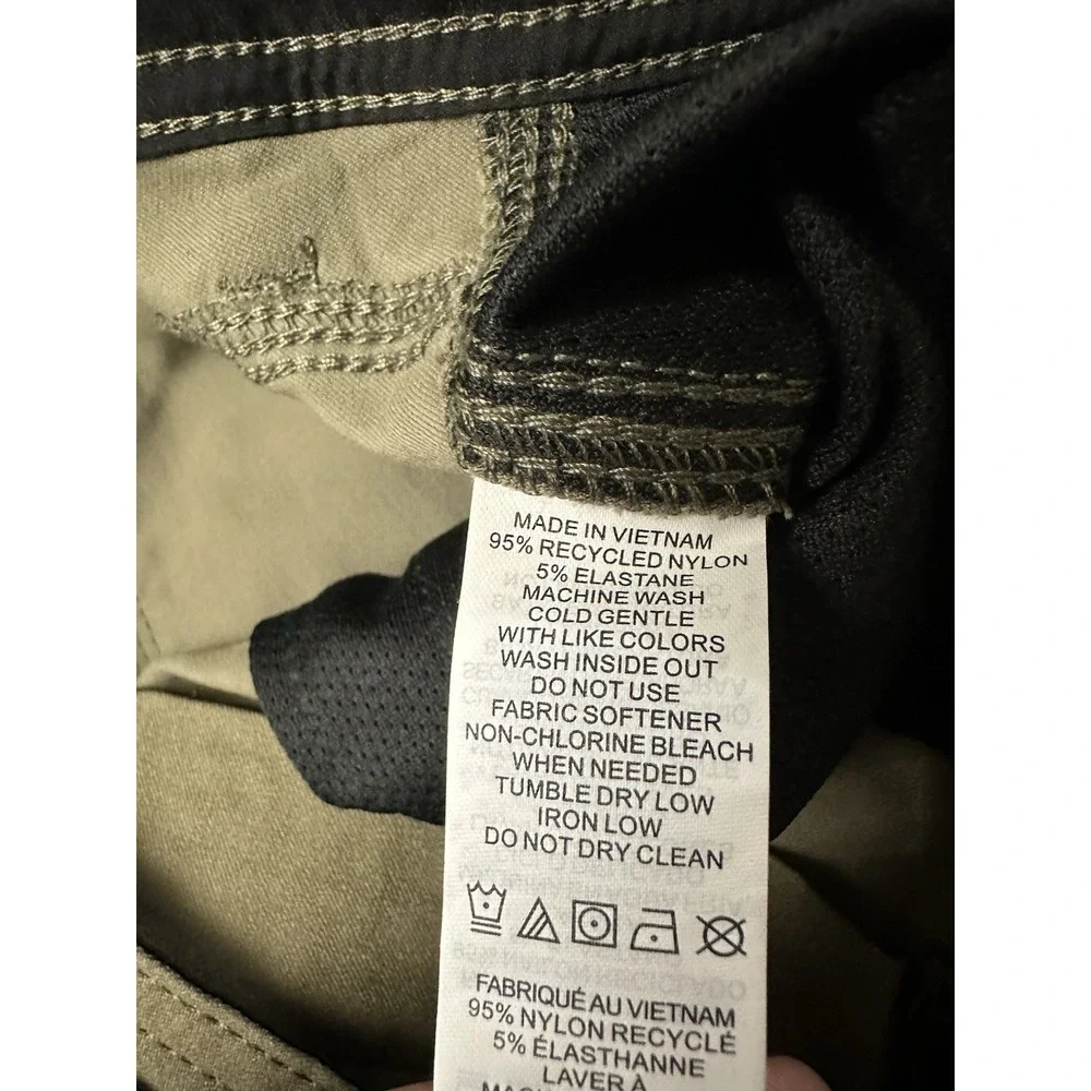 Prana Stretch Zion Pants II Mens Size 33x30 Slate Green Relaxed Fit Straight NWT